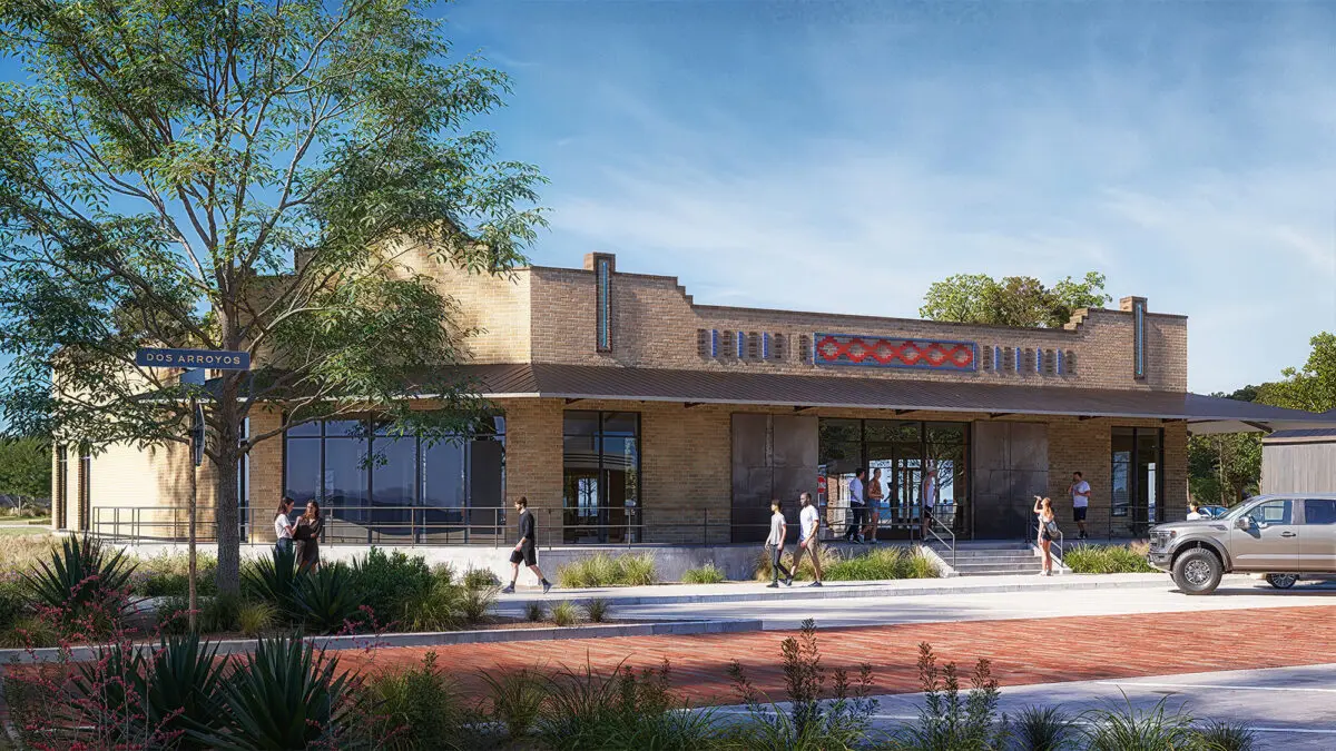 render of exterior of Iron Yard